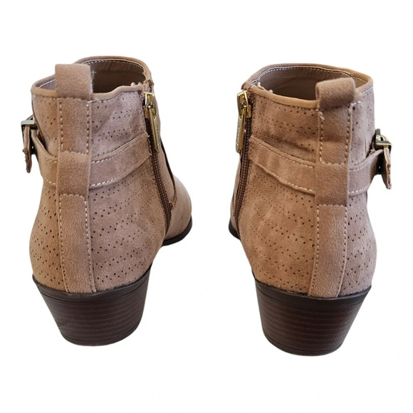 Circus Sam Edelman Phoenix perforated ankle boots tan size 10 - Picture 7 of 13